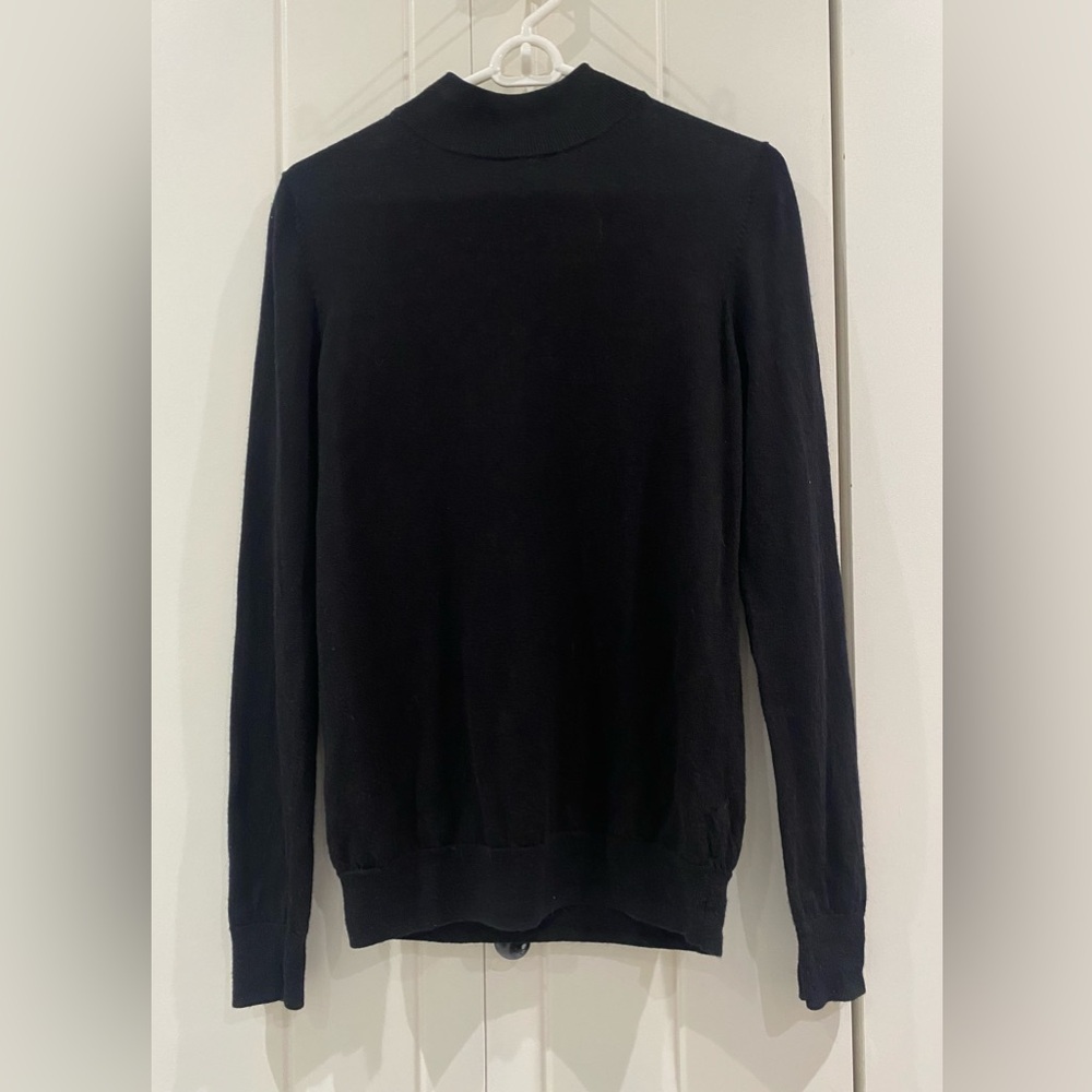 Muji black lightweight sweater